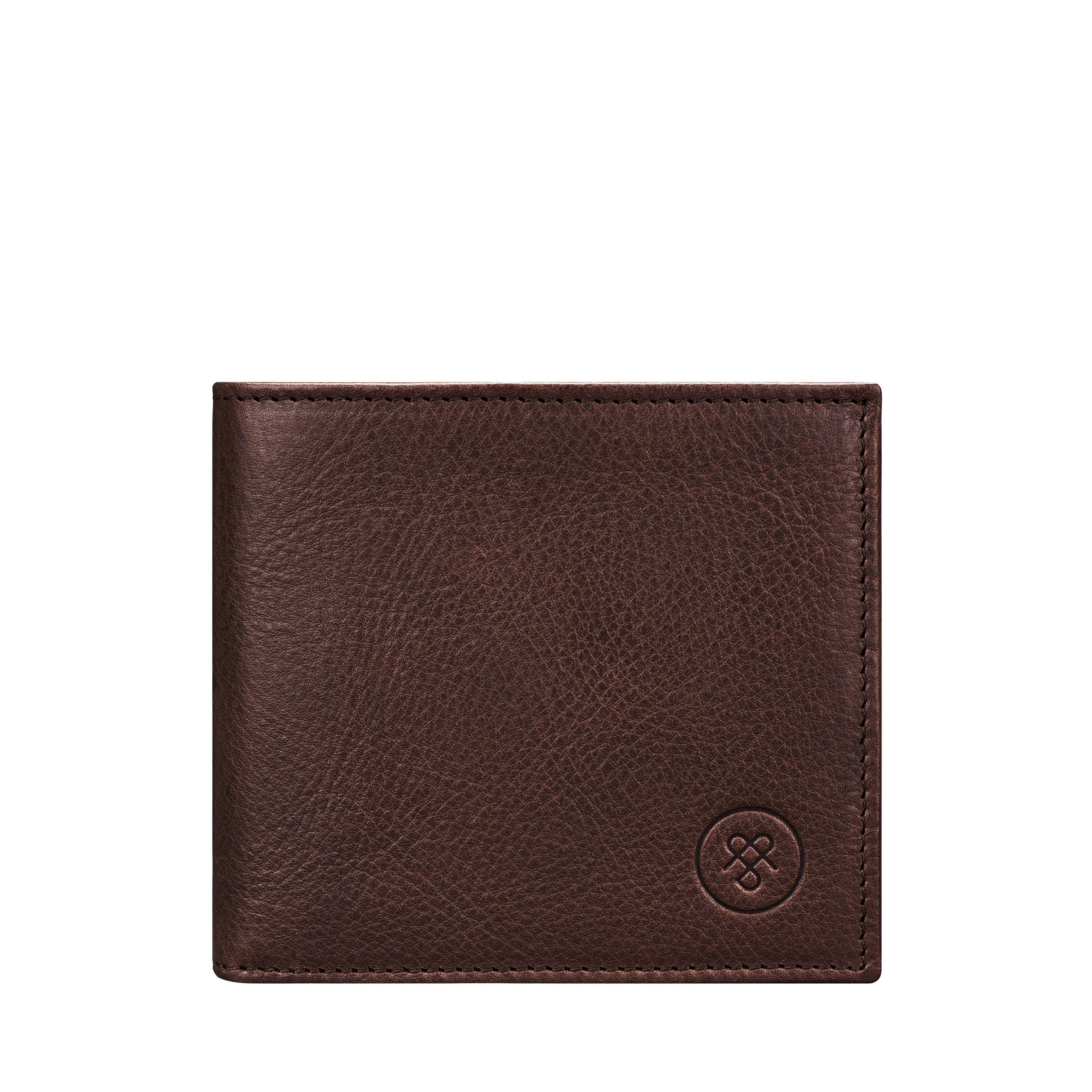 Maxwell Scott  Le Ticciano grainé Portefeuille avec porte-monnaie en cuir grainé souple 