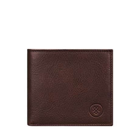 Maxwell Scott  Le Ticciano grainé Portefeuille avec porte-monnaie en cuir grainé souple 