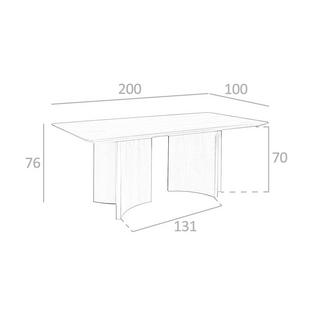 ANGEL CERDA Esstisch Rechteckig Walnuss  