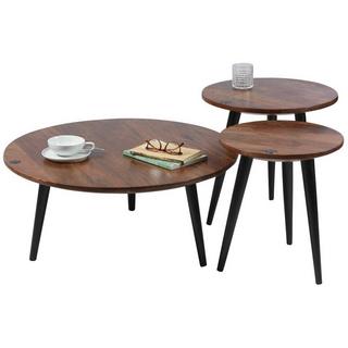 mutoni Table d&#039;appoint Piccard ronde 40 foncé  