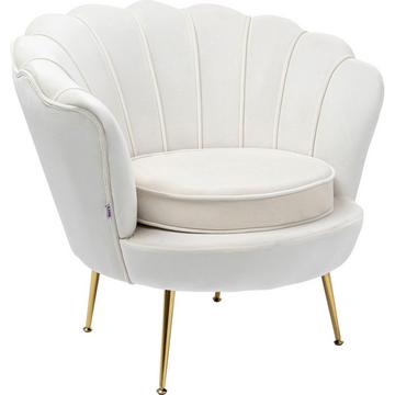 Fauteuil Water Lily doré beige