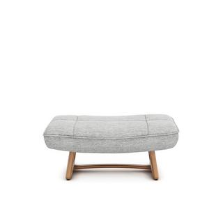 AM.PM Repose-piedS version chêne et tissu chiné  