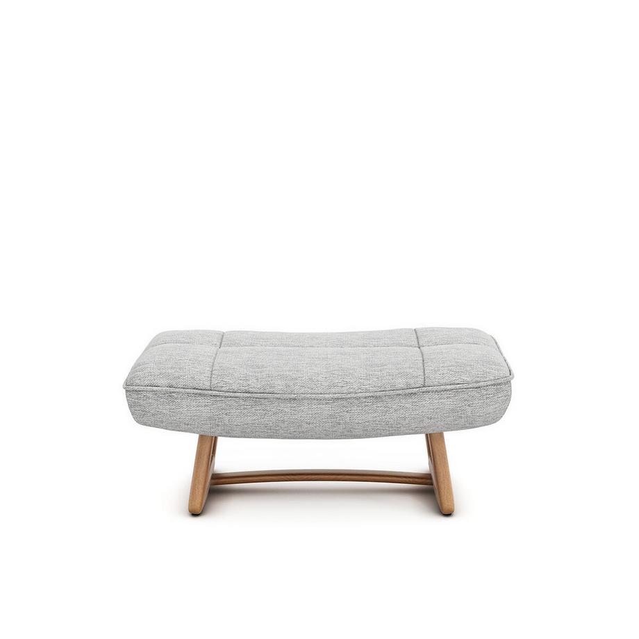 AM.PM Repose-piedS version chêne et tissu chiné  