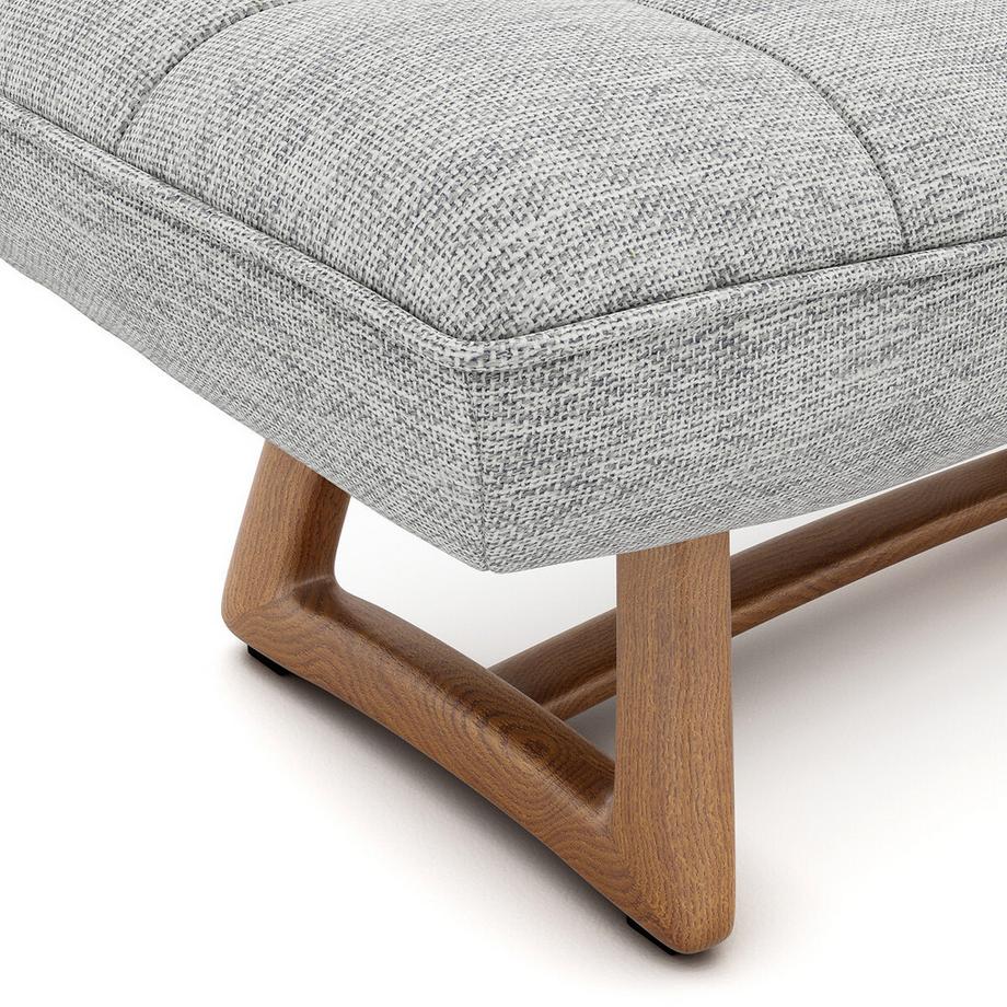 AM.PM Repose-piedS version chêne et tissu chiné  