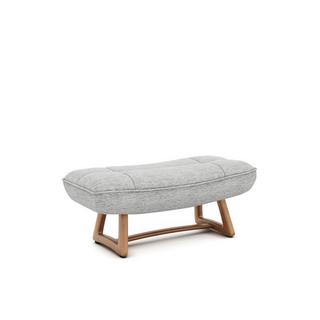 AM.PM Repose-piedS version chêne et tissu chiné  