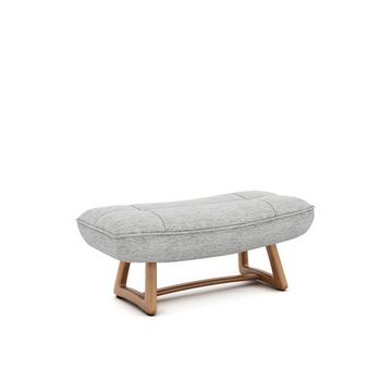 Repose-piedS version chêne et tissu chiné