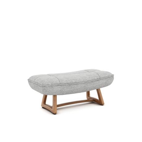 AM.PM Repose-piedS version chêne et tissu chiné  