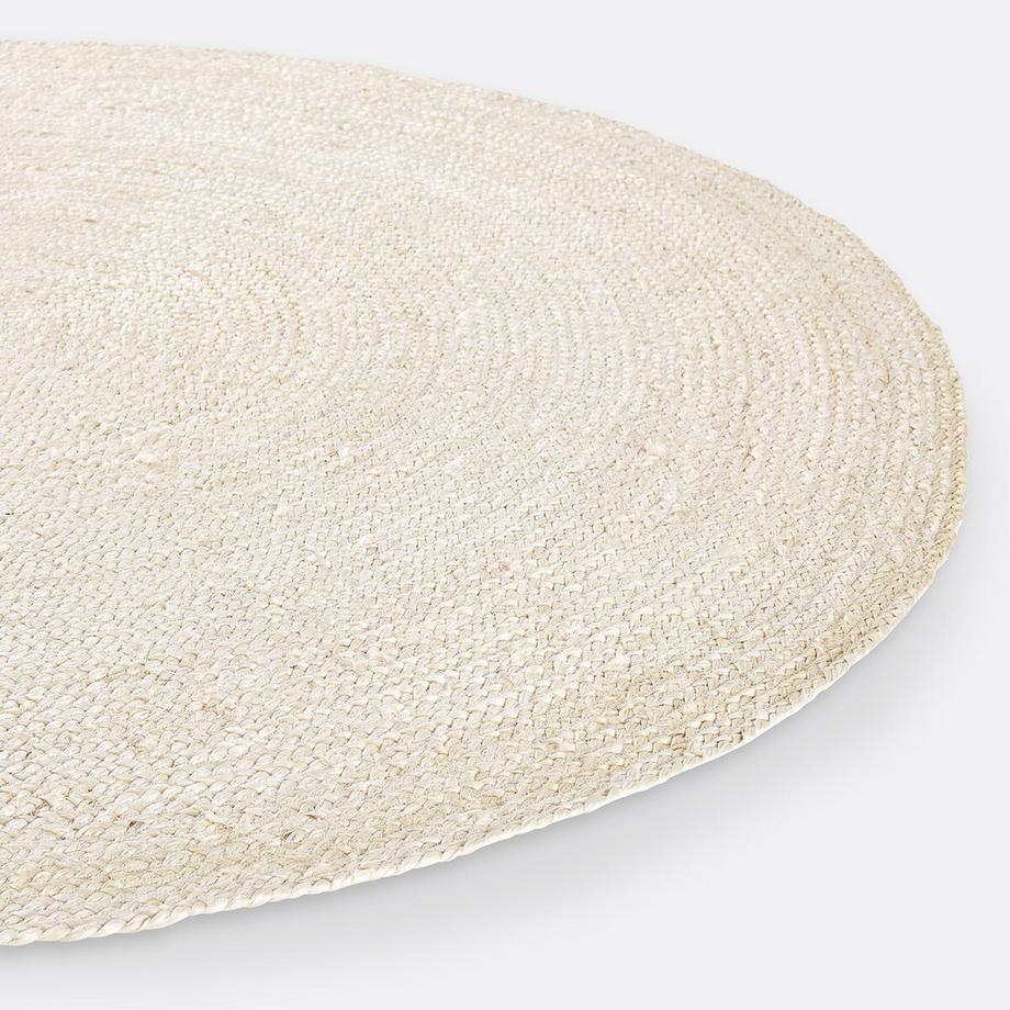 La Redoute Intérieurs Tapis rond en jute blanchi  
