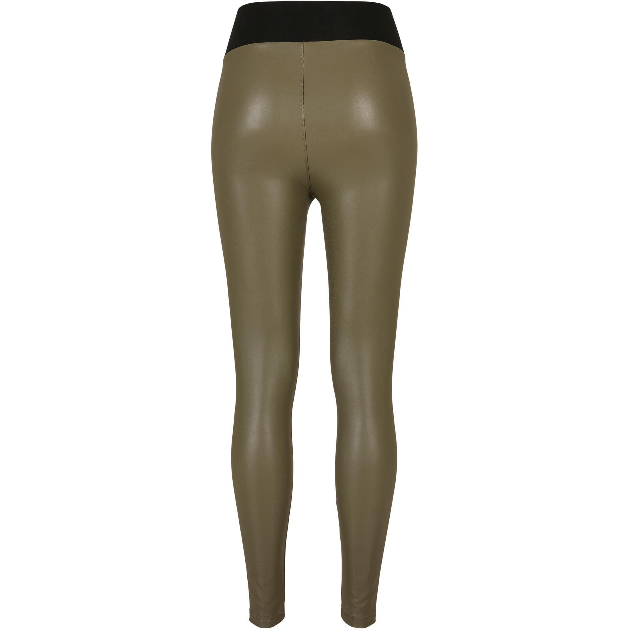 URBAN CLASSICS High Waist Kunstleder Leggings  