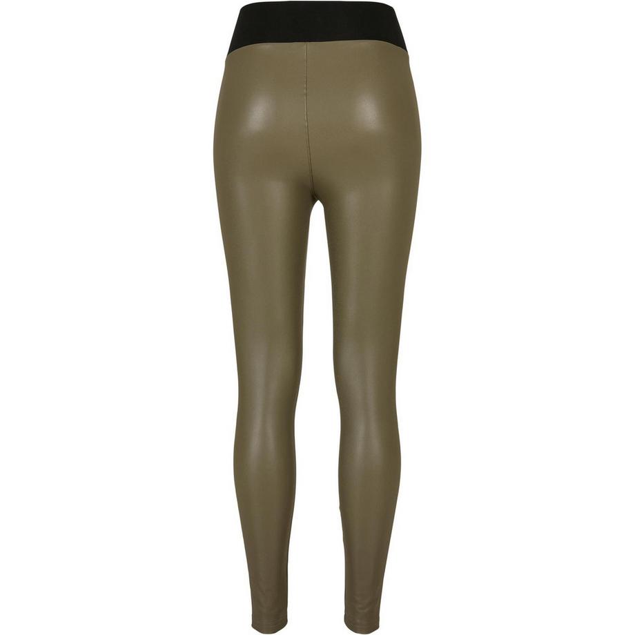 URBAN CLASSICS High Waist Kunstleder Leggings  