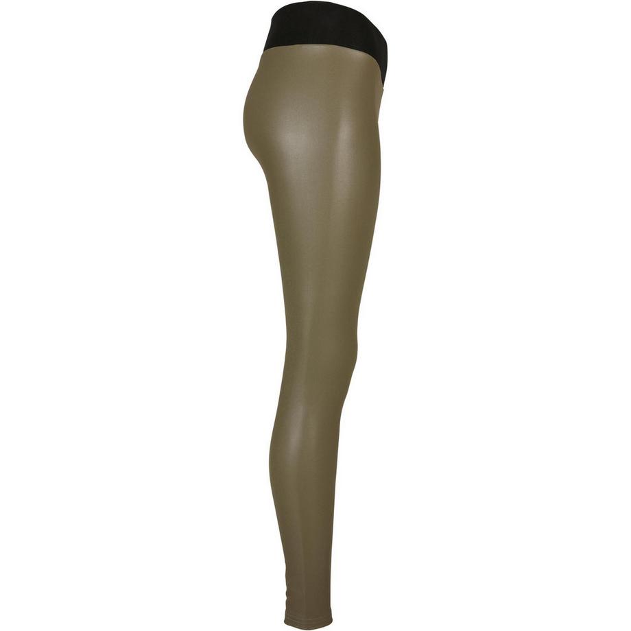 URBAN CLASSICS High Waist Kunstleder Leggings  