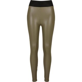 URBAN CLASSICS High Waist Kunstleder Leggings  