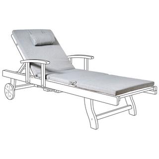 Beliani Cuscino per sdraio en Poliestere Scandinavo TOSCANA/JAVA/AMANTEA PREMIUM  