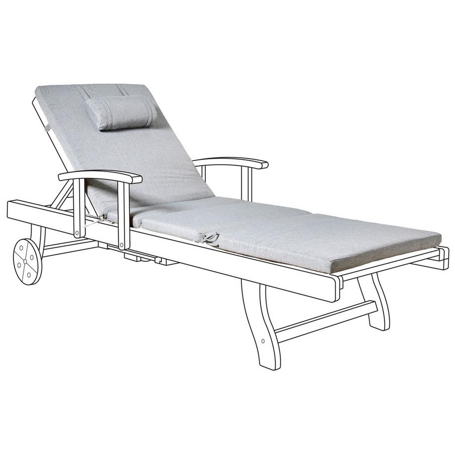 Beliani Liegenauflage aus Polyester Skandinavisch TOSCANA/JAVA/AMANTEA PREMIUM  