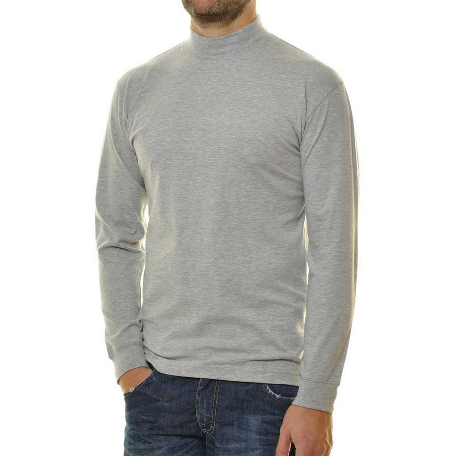 Ragman  T-shirt à manches longues  Confortable à porter-Langarm Basic Stehkragen Regular Fit 