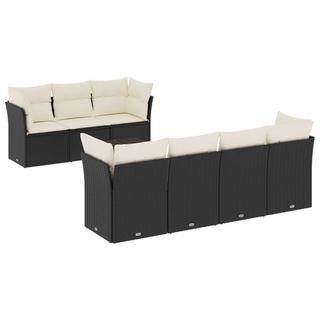 VidaXL set divano da giardino Polirattan  