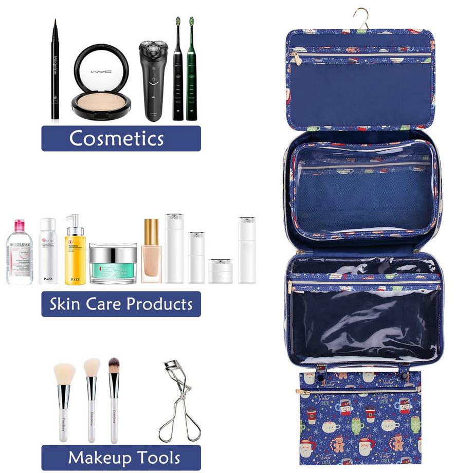 Only-bags.store Trousse de Toilette à Suspendre Voyage Grande Imperméable  