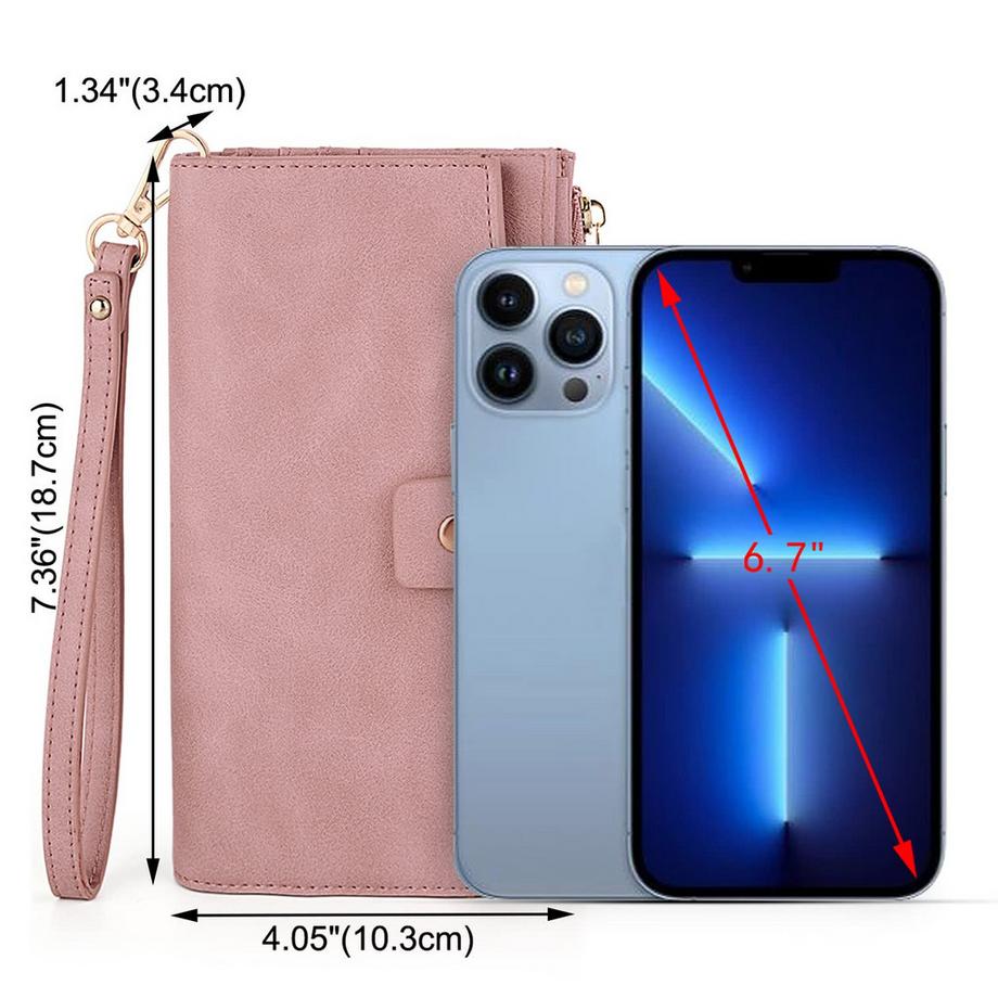 Only-bags.store Portafoglio Clutch RFID Blocco Grande Capacità Pelle Vegana  