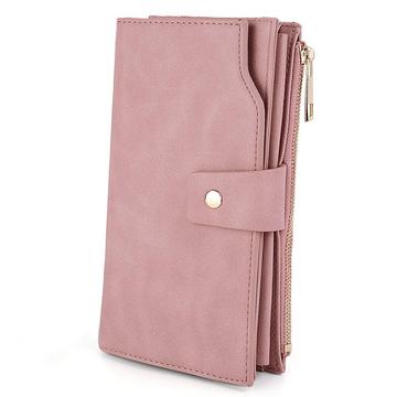 Brieftasche RFID-Blockierung Große Kapazität Vegan Leder Clutch Wallet 21 Card Slots Holder Organizer