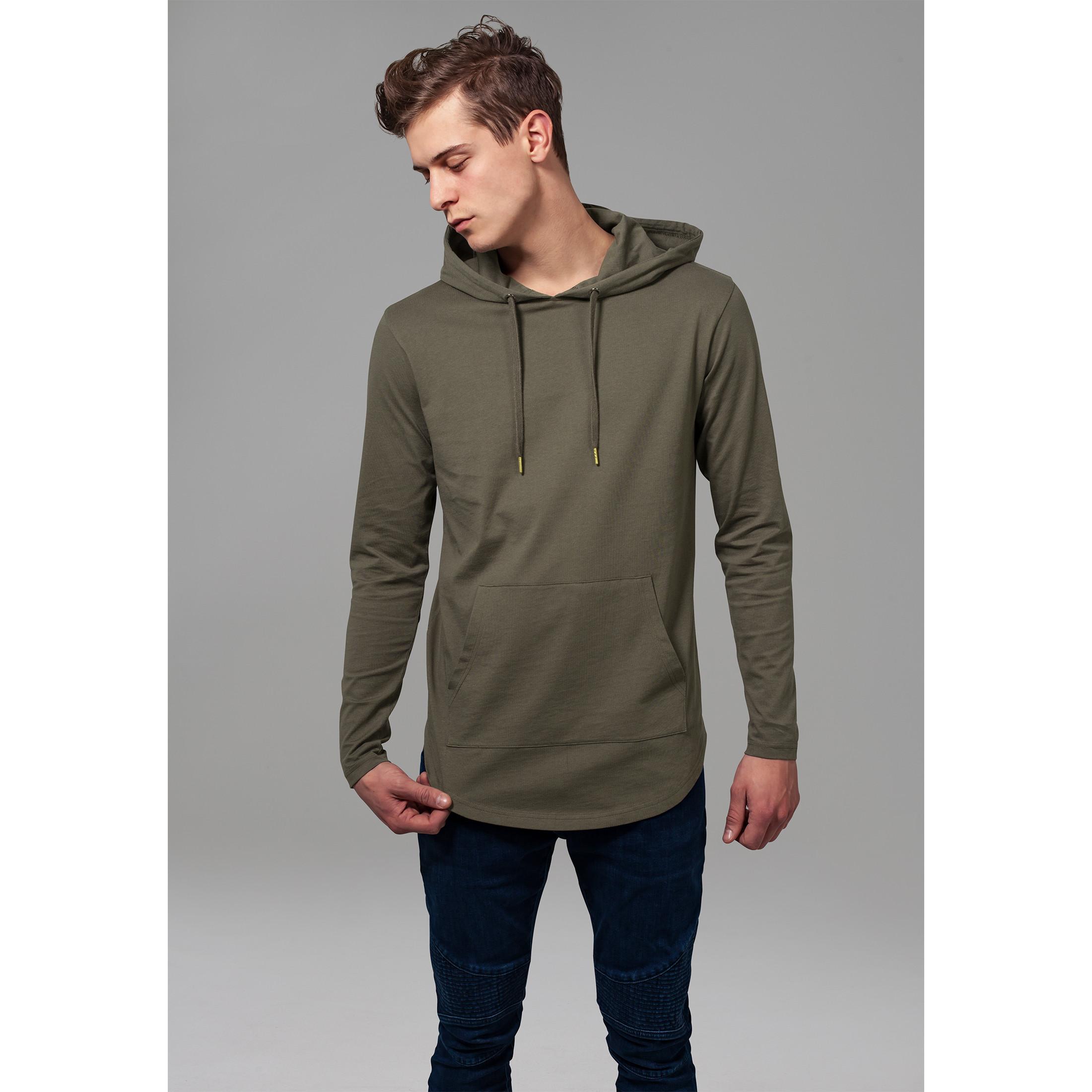 URBAN CLASSICS Basic Langarm Hoodie  