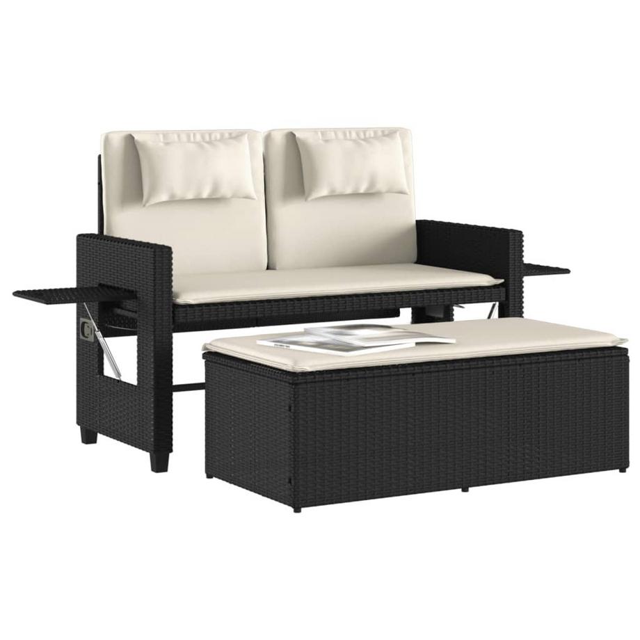 VidaXL Gartenbank poly-rattan  