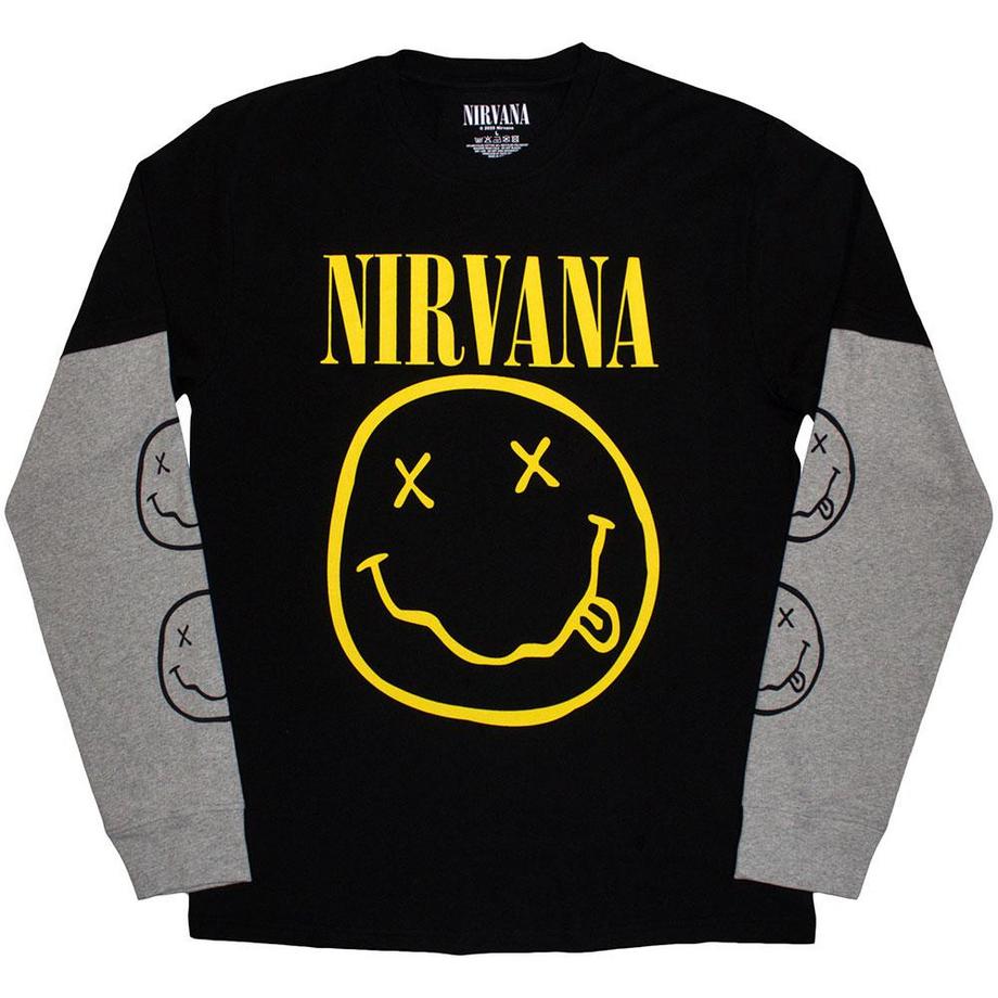 T-ShirtManches Longues Style Visage Heureux