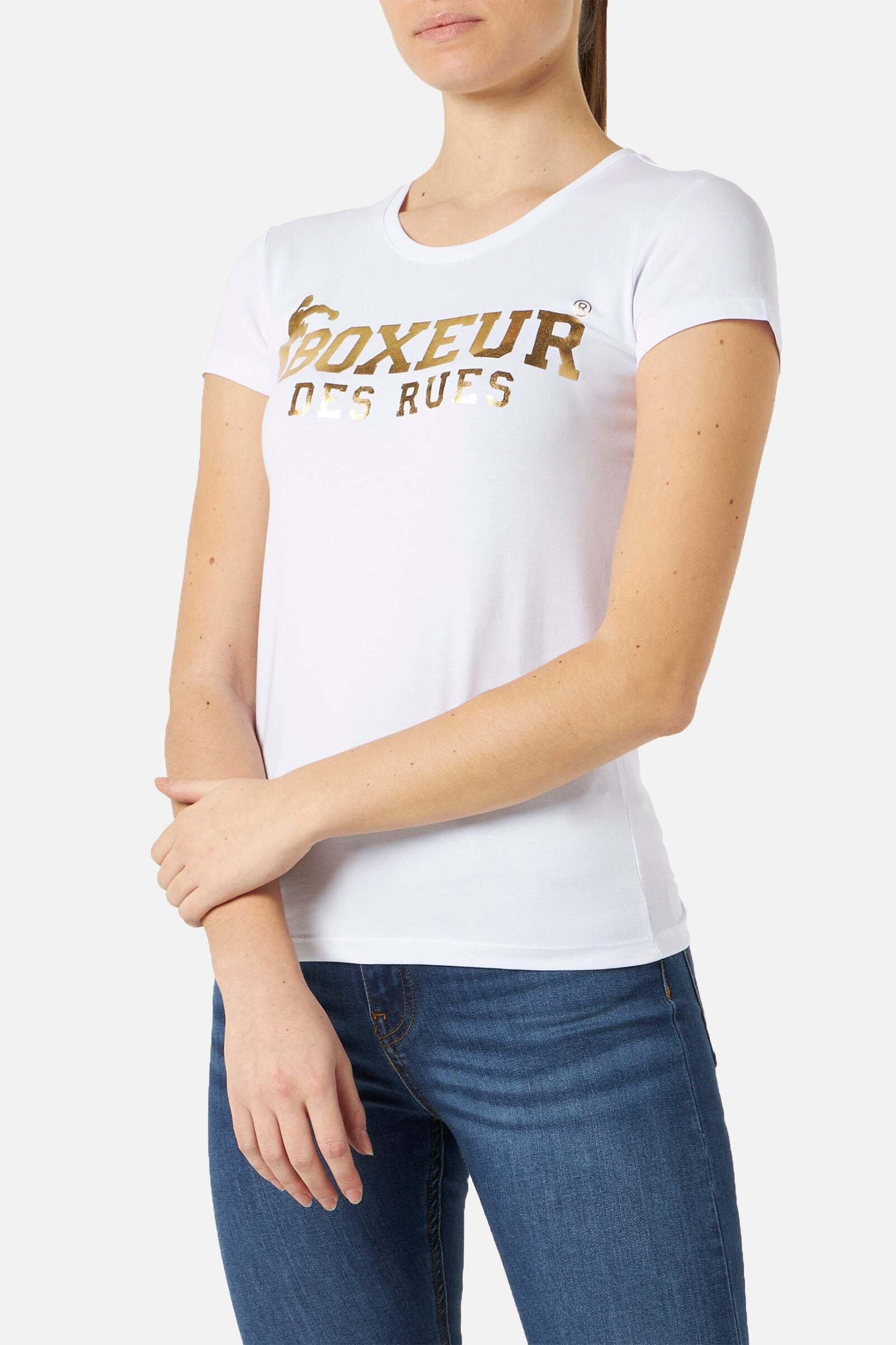 BOXEUR DES RUES  Basic T-Shirt With Front Logo 