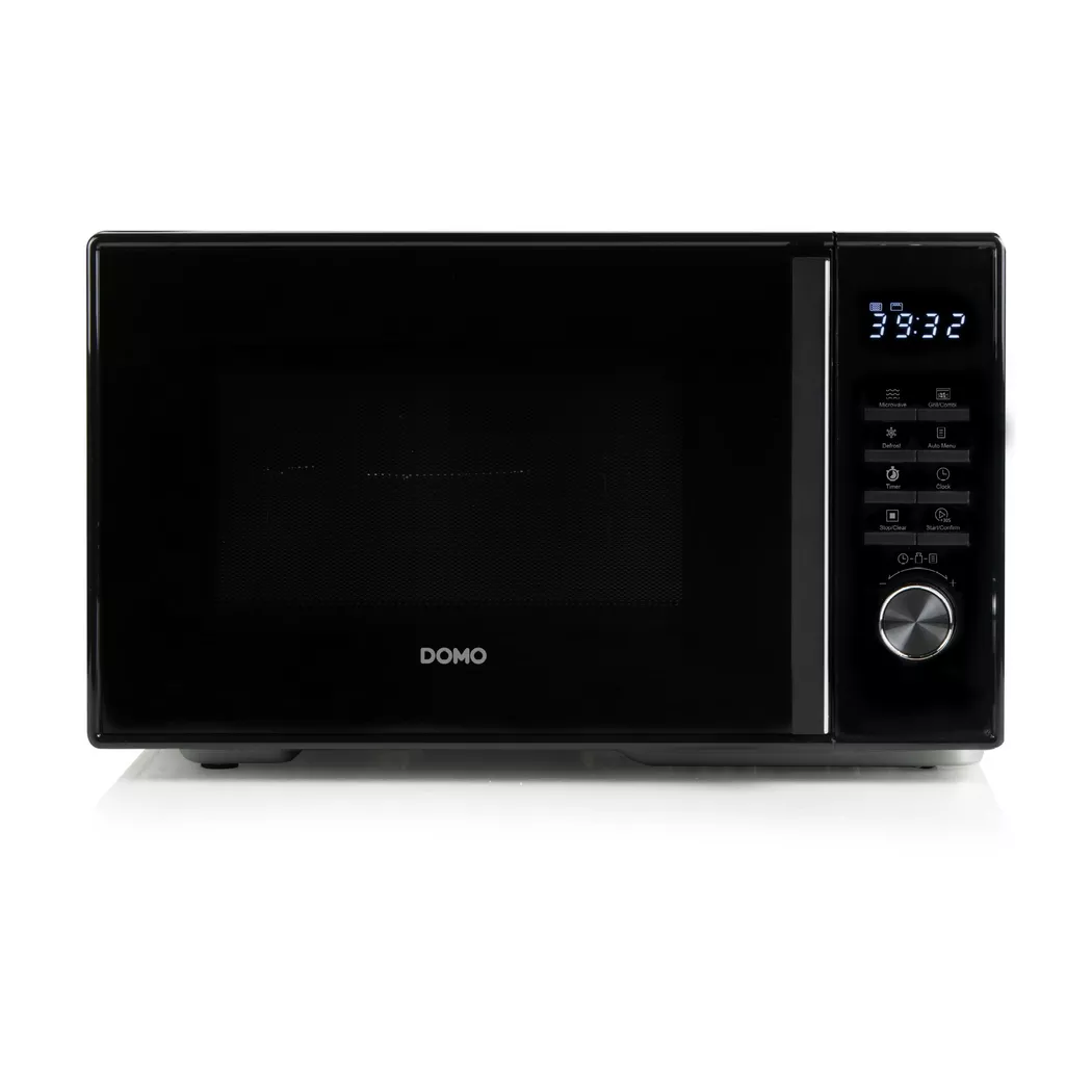 DOMO DO22501G Mikrowelle Schwarz 900W Grillfunktion, Timerfunktion