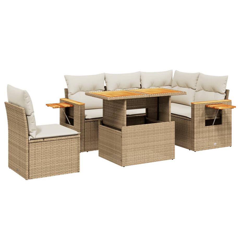 set divano da giardino Polirattan