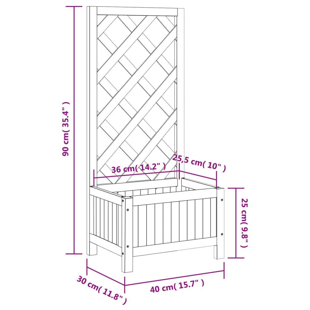 VidaXL Jardinière bois  