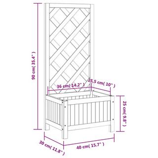 VidaXL Jardinière bois  