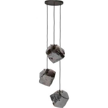 Lampe suspendue Rock 3 lumières à plusieurs niveaux