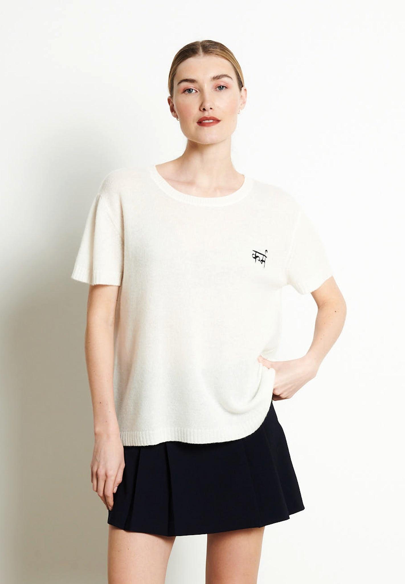 Studio Cashmere8  RIA 11 KARMA T shirt girocollo - 100% cashmere 