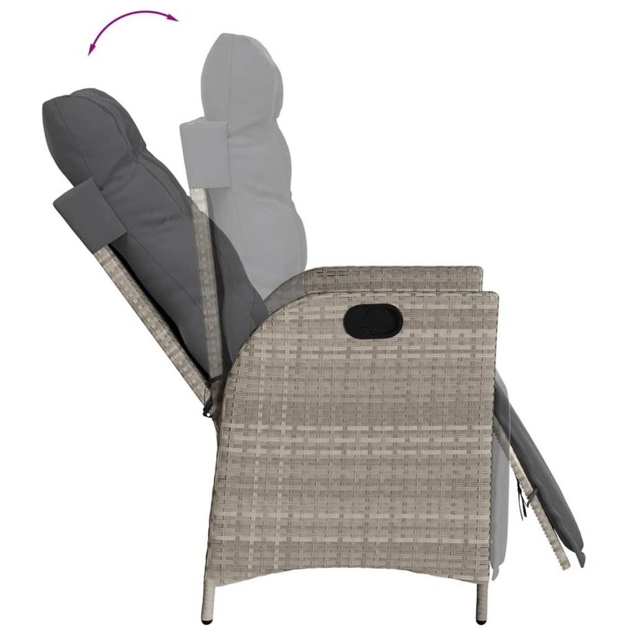VidaXL set da pranzo da giardino Polirattan  
