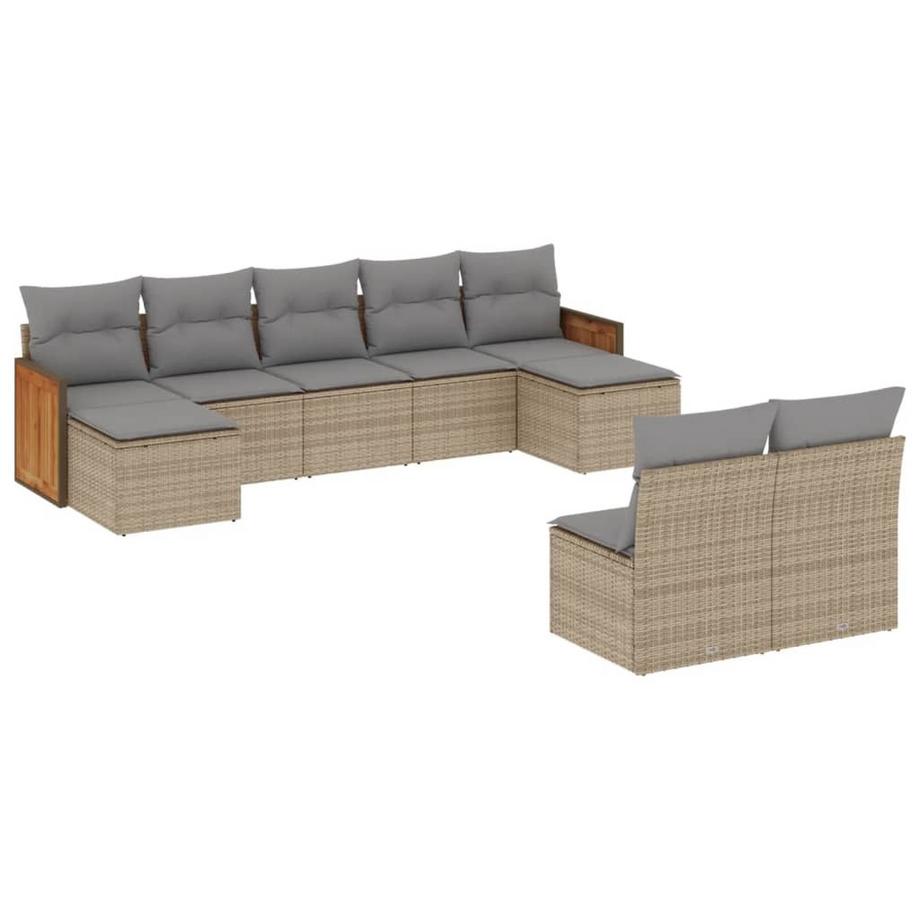 set divano da giardino Polirattan