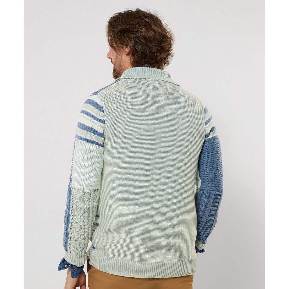 Joe Browns Gilet patchwork en maille avec divers motifs tricotés  