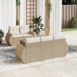 VidaXL set divano da giardino Polirattan  