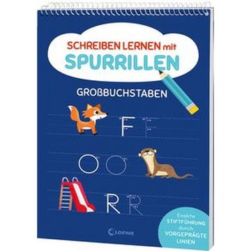 Schreiben lernen mit Spurrillen - Großbuchstaben