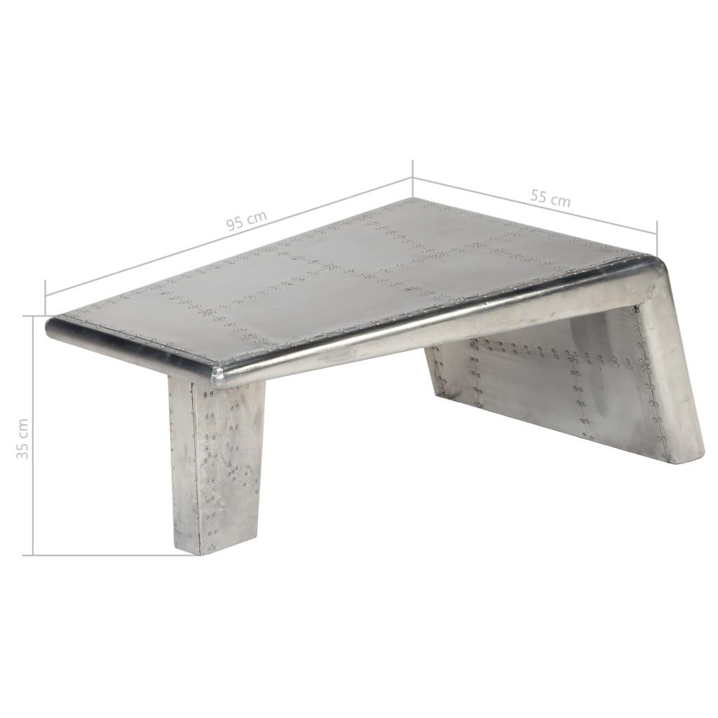 VidaXL Table basse aluminium  
