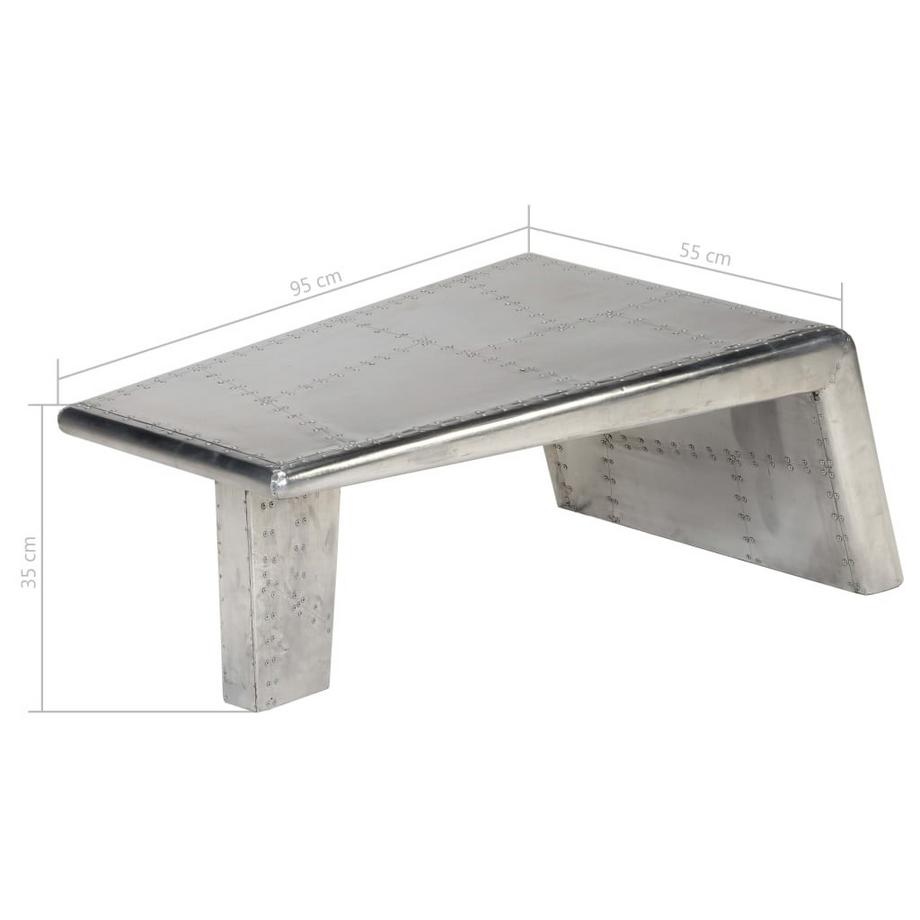 VidaXL Table basse aluminium  