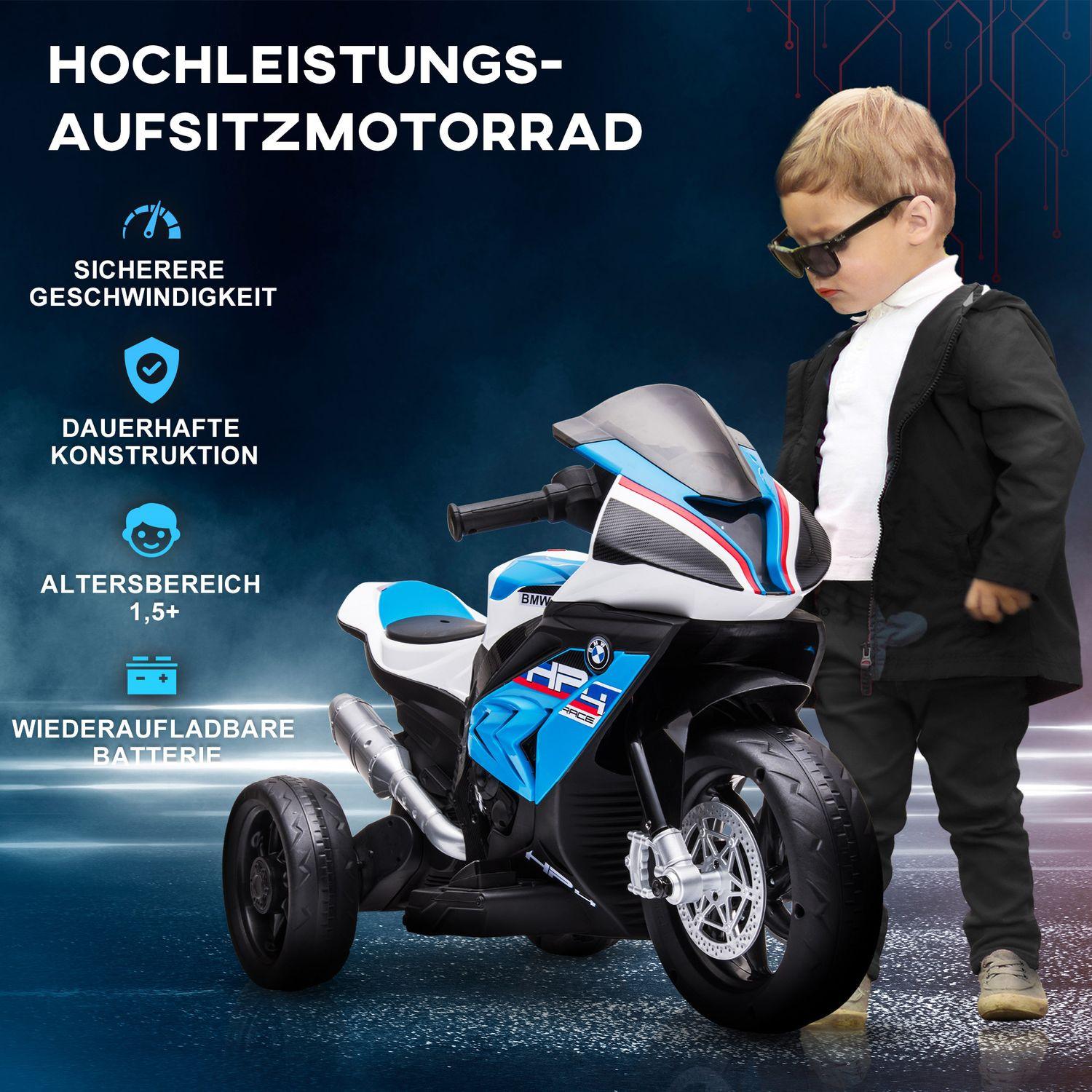 Northio  Motocicletta Elettrica Per Bambini Motocicletta Per Bambini Veicolo Elettrico 6V Triciclo Elettrico Veicolo Per Bambini Con 3 Modalità Musicali Motocicletta Elettrica 2,5 Km/H Da 18 Mesi 