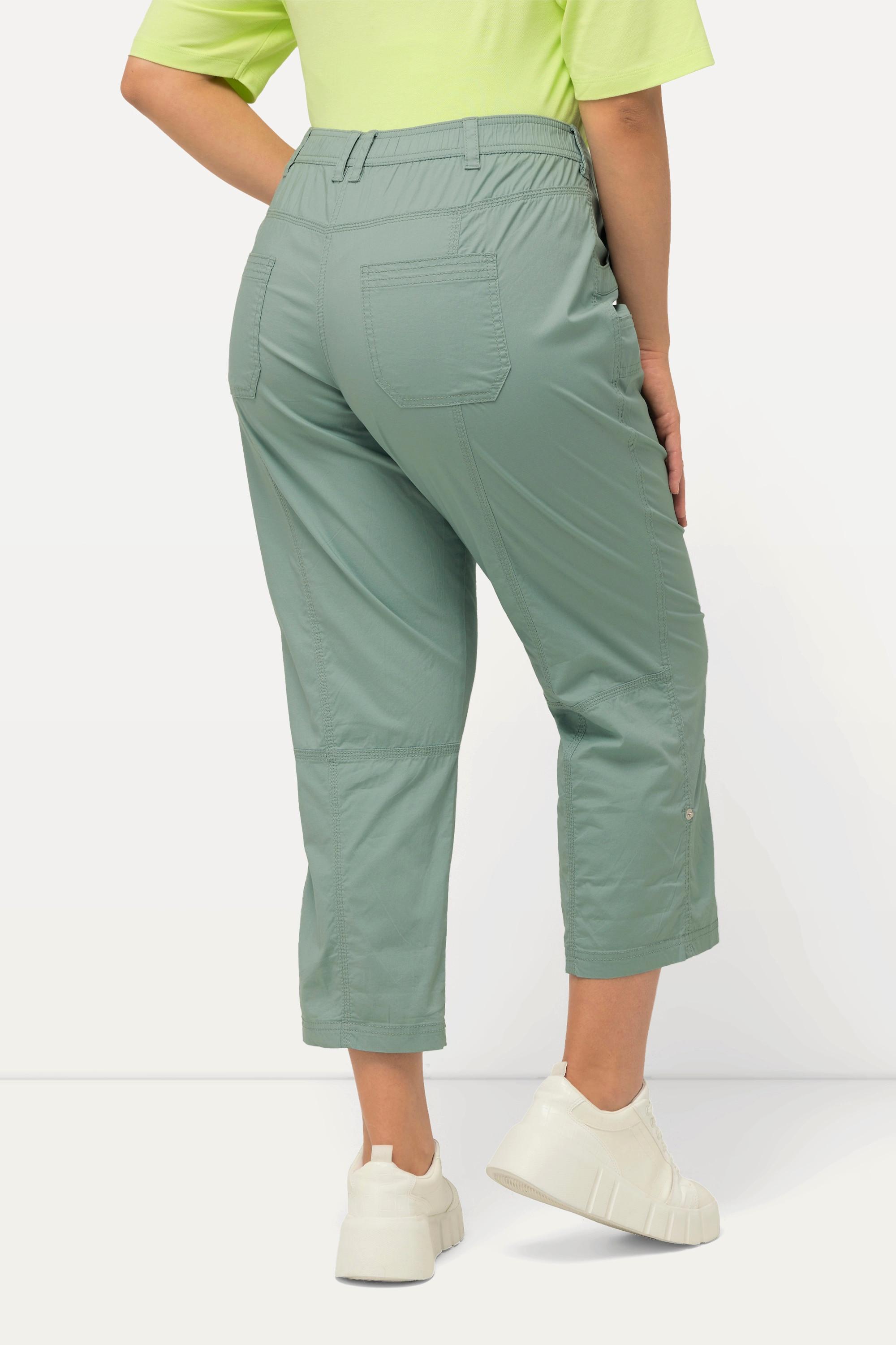 Ulla Popken  Pantalon cargo 7/8 avec attaches, taille confortable 