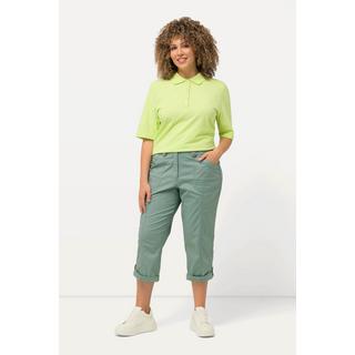 Ulla Popken  Pantalon cargo 7/8 avec attaches, taille confortable 