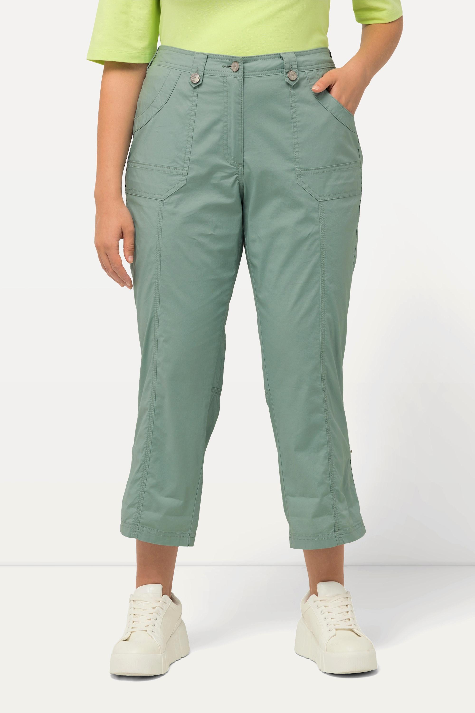 Ulla Popken  Pantalon cargo 7/8 avec attaches, taille confortable 