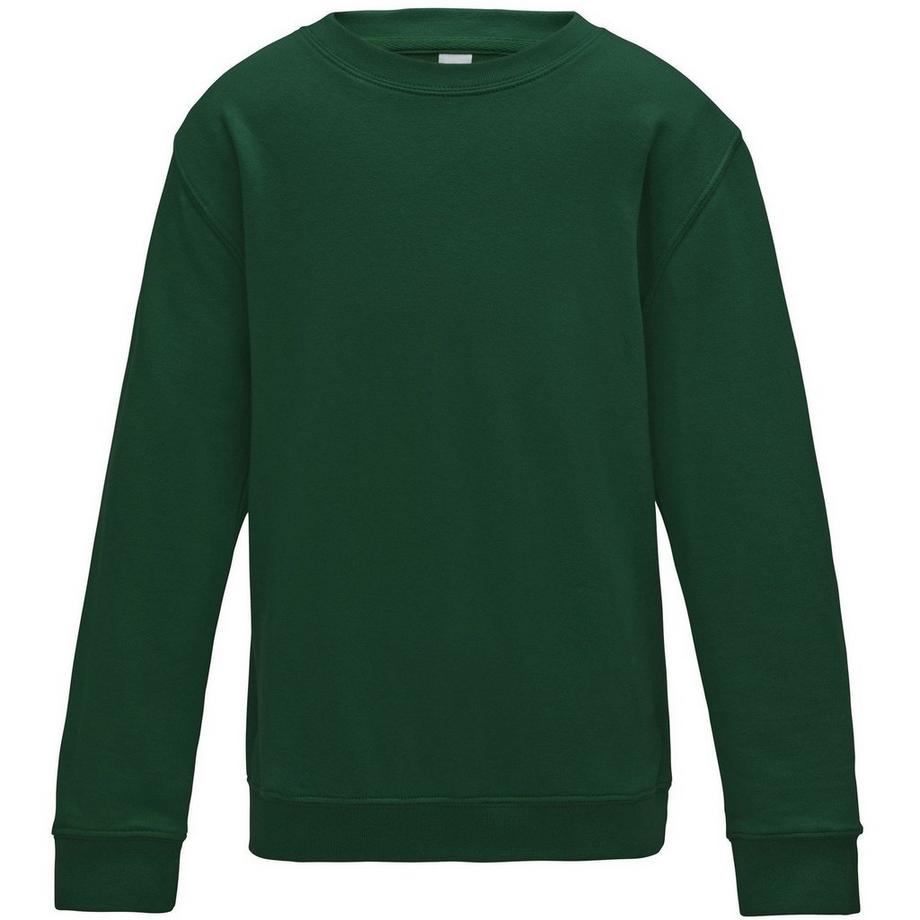 Just Hoods Plain Pullover mit Rundhalsausschnitt