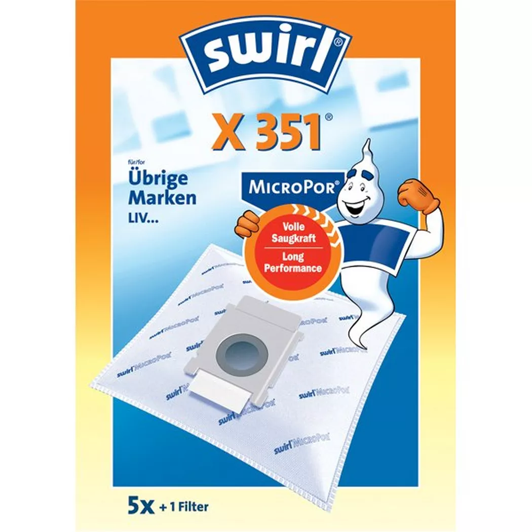 Swirl – X 351 Staubbeutel, Weiss