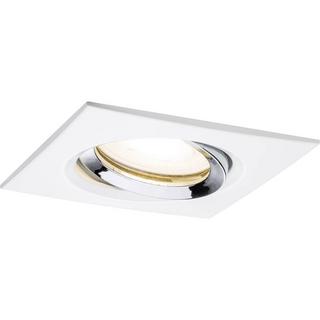 Paulmann LED Einbauleuchte Nova Plus Einzelleuchte schwenkbar IP65 eckig 93x93mm 30° GU10 7W 230V 2700K  