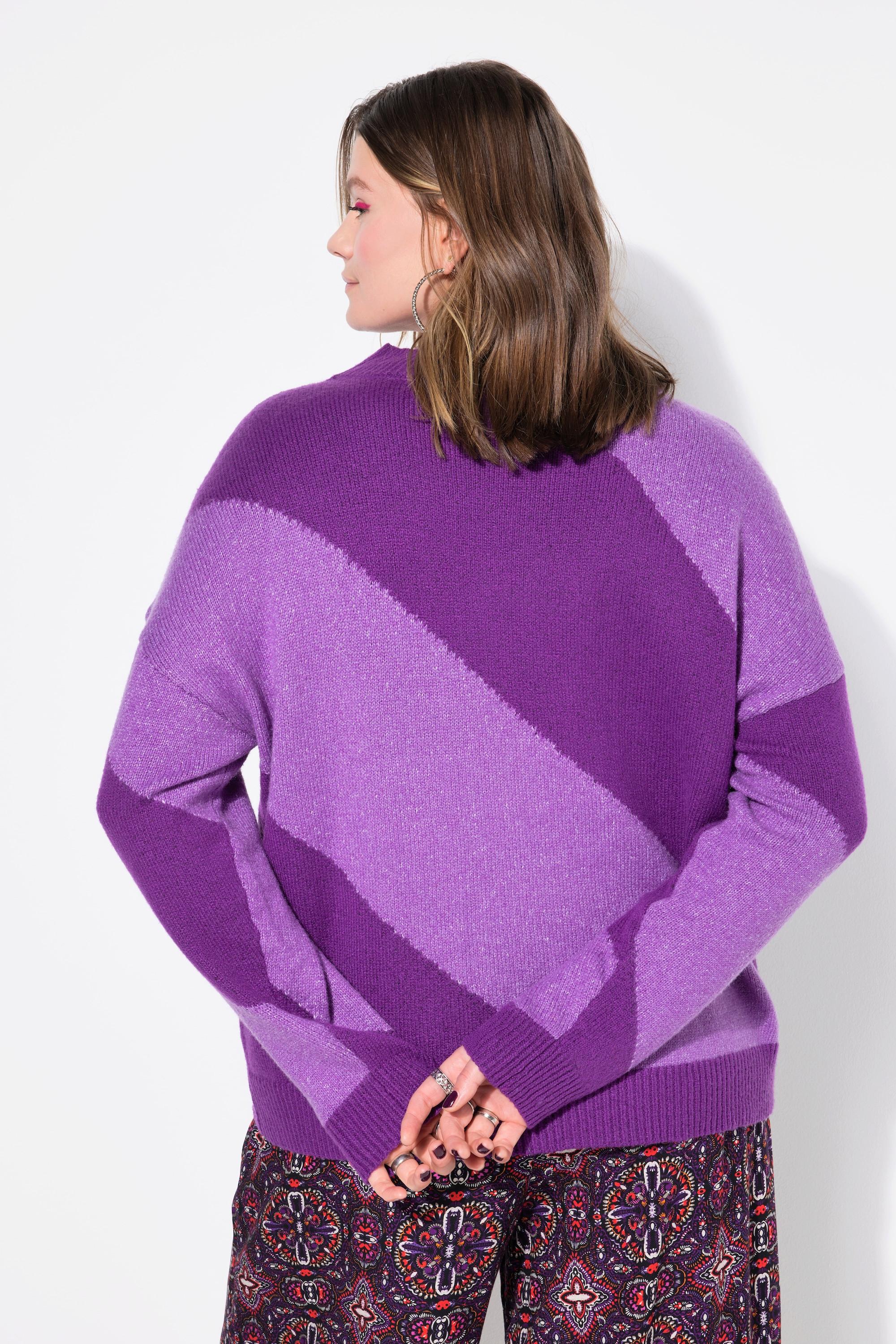 Studio Untold  Pull oversize, larges rayures en diagonale 