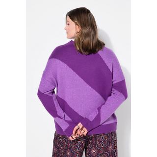 Studio Untold  Pull oversize, larges rayures en diagonale 