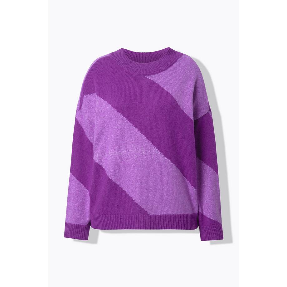 Studio Untold Pull Oversize Rayures Diagonales  